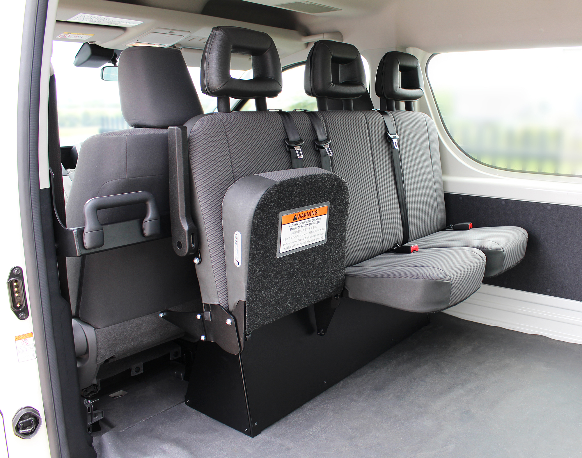 Triple Reverse Facing FlipUp Seat Techsafe Automotive & Transport Seating Solutions